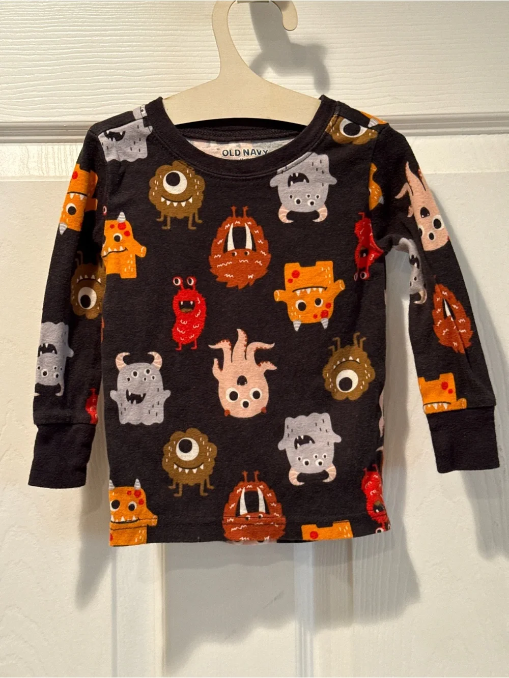 Old Navy Monster Print Long Sleeve Shirt 12-18M